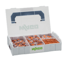 Kit de Bornas de Conexión L-BOXX Mini / Serie 221 / 4 mm² / Transparente / Temperatura 85°C / 4-5 Conductores