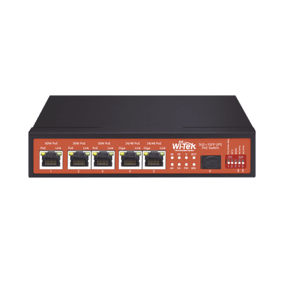 Controlador Solar de 5A con Switch PoE /  1 Puertos Gigabit PoE 802.3 bt / 2puertos PoE 802.3 af/at con 2 Puertos PoE Pasivo 24 Vcc / 1 Puerto SFP / No administrable