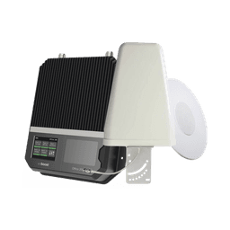 KIT Amplificador de señal celular 4G LTE, 3G y VOZ con antena direccional. Especial para cubrir áreas de hasta 1600 Metros Cuadrados por ser de grado comercial e industrial. Soporta múltiples operadores, tecnologías y usuarios.