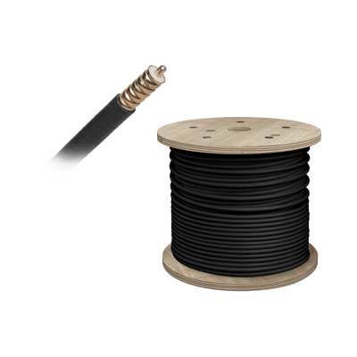 Carrete de Cable Coaxial Corrugado de Baja Perdida WILSON de 1/2. 50 Ohm de Impedancia. Carrete de 152.4 Metros (500 Pies)