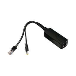 Splitter PoE / IEEE 802.3af/at / 30W / Puerto Gigabit / Salida DC 12V 2A / Indicadores LED / 95x26x20 mm (3.74x1.02x0.79 in)