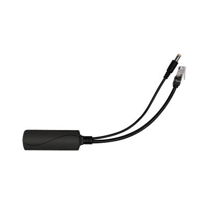 Splitter PoE / IEEE 802.3af/at / 30W / Puerto Gigabit / Salida DC 12V 2A / Indicadores LED / 95x26x20 mm (3.74x1.02x0.79 in)