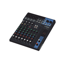 Mezcladora de Audio | 10 Canales | 4 Entradas de Micrófono | 3 Entradas de Línea Estéreo | Phantom Power