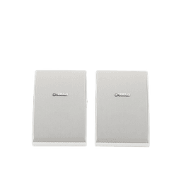 Altavoz de Montaje en Superficie de 2 vias | Woofer 5.25&#039;&#039; | Tweeter 1&#039;&#039; | Media Intemperie| 6 ohms | Par | Color Blanco