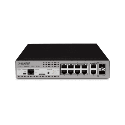 SWITCH DE RED L2 INTELIGENTE CON 10 PUERTOS POE AT 30W P/ DANTE