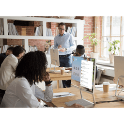 Sistema de Videoconferencia Todo en Uno DeskVision A24 de Yealink con cámara 4K y pantalla táctil de 24”