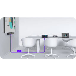 Barra de Videoconferencia Yealink A40 Todo en Uno para Salas Medianas con Panel Touch CTP-25