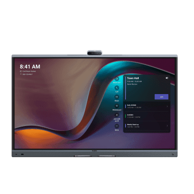 Yealink MeetingBoard 65 Pro, Centro de Colaboración Inteligente con IA, 4K UHD, Android 13, Micrófonos Integrados y Cámara Ultra Gran Angular