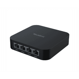 Switch PoE compacto RCH40-E2 para Conectar y Alimentar Múltiples Dispositivos de Videoconferencia Yealink