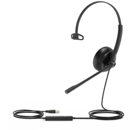 Diadema Alámbrica UH34 Mono de Yealink USB Compatible con Teléfonos IP y Computadoras.