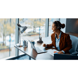 Diadema Inalámbrica Yealink WH64 DECT y Bluetooth con Capacidad de Hasta 32 Horas de Conversación