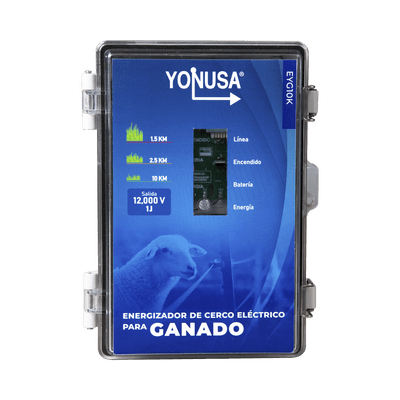 Energizador para Ganado 10,000Volts-2JOULES/ 10,000 metros lineales de proteccion / Cercas Electrificadas