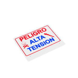 Letrero de peligro para cercas electrificadas, de alta durabilidad (21 x 13 cm)