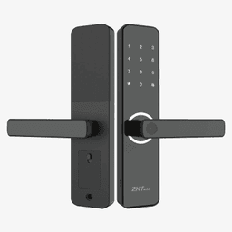 Cerradura Inteligente ML100 con Huella Digital y Wi-Fi / Mortise Europeo DIN / Sensor Capacitivo / Control Remoto vía App / Compatible con ZSmart / Código Aleatorio / Puerto de Carga de Emergencia Micro-USB