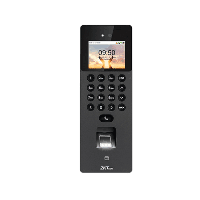 Terminal de Control de Acceso Multi-biométrico / Cámara Binocular 1MP / 3,000 Capacidades de Plantilla / Video Intercomunicador (SIP) / Varias Autenticaciones / Compatible ONVIF y SIP / Firmware AC y TA Push / Interconexión Zlink