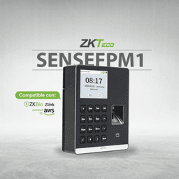 Terminal de Asistencia SenseFP M1 / Autenticación por Huella Digital / Pantalla TFT 2.8" Color LCD / Wi-Fi IEEE802.11b/g/n / Conectividad ZKBio Zlink / Capacidad de 500 Usuarios / Actualización de Firmware en Línea