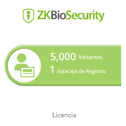 Licencia para ZKBiosecurity permite la gestion de 5 mil visitantes y 1 estacion de registro