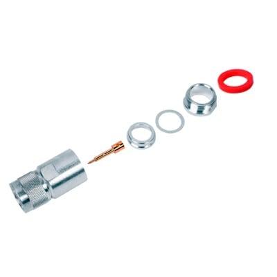 Conector N Macho de Rosca para Belden 7977A (RF-600), LMR-600, CNT-600.