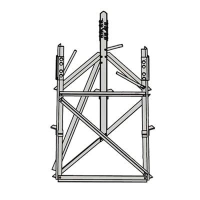 Base para Sección 4 de torre Autosoportada RSL.