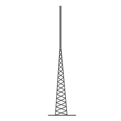 Torre Autosoportada Tubular ROHN de 21 metros Linea SSV HEAVY DUTY.