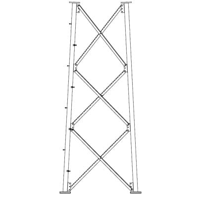 Sección 9 Intermedia para Torre Autosoportada línea SSV (Código de Fábrica: 9NH)