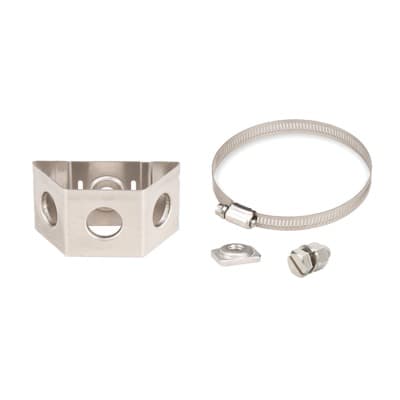 Adaptador para Sujetadores Tipo Mariposa. Instalación en Tubo con Diámetro 0.75 a 1.5 Pulgadas (19.05 a 38.1 mm). Paquete de 10 Piezas