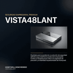 Panel de Control de Alarma VISTA-48LA / 3 Particiones Independientes / 48 Zonas Totales / Carga-Descarga por Internet agregando modulo IPCOM o LTEMPA / Soporte Teclados Gráficos Táctiles / Compatible Serie Inalámbrica 5800