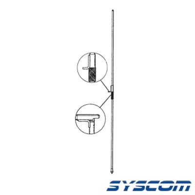 Mástil para Resonadores Hustler Serie RM, Longitud 54" (137 cm) Plegable a 27" Sobre la Base