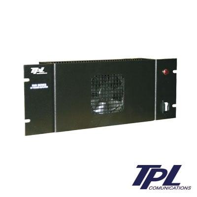 Amplificador de Ciclo Continuo en VHF para Rack 19", Potencias de Entrada/Salida de 1-5 W/40-125W, consumo de 20 A. Incluye Ventilador.