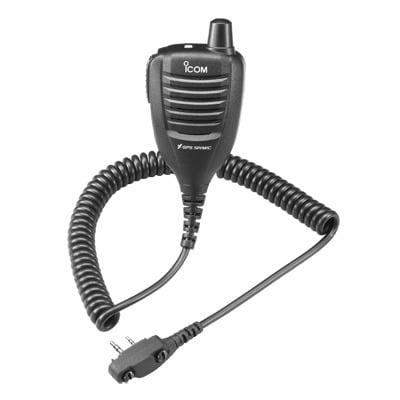 Micrófono de solapa con antena de GPS. Para IC-F3103D / 4103D.