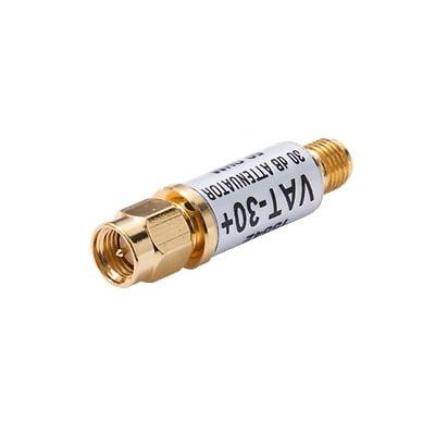 Atenuador en Línea de 30 dB, 0.5W, CD-6 GHz, Conectores SMA Macho-Hembra.