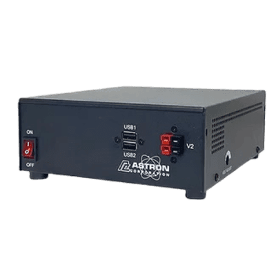 Fuente de Alimentación Conmutada, Salida Pico de 25A a 13.8Vdc, Polos de Alimentación del Panel Frontal, 2 Puertos USB: 5,2 V,