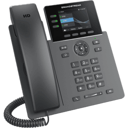 Teléfono IP Grado Operador / 3 Líneas / 12 Botones Virtuales Multiuso / Pantalla LCD 2.8 Pulgadas / Puertos Gigabit con PoE / Audio HD / Compatible con GDMS