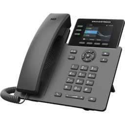 Teléfono IP Grado Operador / 3 Líneas / 12 Botones Virtuales Multiuso / Pantalla LCD 2.8 Pulgadas / Puertos Gigabit con PoE / Audio HD / Compatible con GDMS