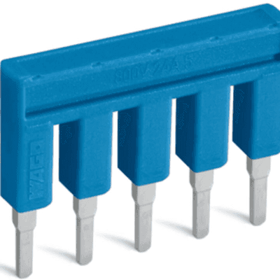 PUENTE AISLADO / 10 POLOS / AZUL / 800 V / 25 A CORRIENTE ASIGNADA / ANCHURA 50.4 MM / MATERIAL DE COBRE ELECTROLÍTICO / ROHS COMPLIANT